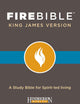 KJV Fire Bible (Bonded Leather, Black): Black Bonded Leather Edition