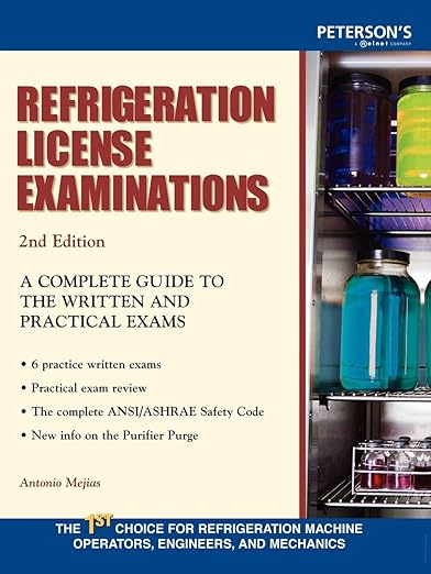 Refrigeration License Examinations (Arco Professional Certification and Licensing Examination Series)