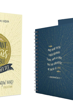 NIV, Radiant Virtues Bible: A Beautiful Word Collection, Hardcover Bible and Journal Gift Set, Red Letter, Comfort Print: Explore the virtues of faith, hope, and love