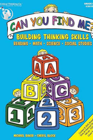 Can You Find Me PreK Activity Workbook - Early Learning Building Thinking Skills in Reading, Math, Science, and Social Studies