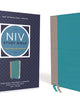 NIV Study Bible, Fully Revised Edition (Study Deeply. Believe Wholeheartedly.), Leathersoft, Teal/Gray, Red Letter, Comfort Print