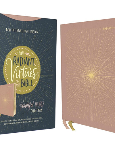 NIV, Radiant Virtues Bible: A Beautiful Word Collection, Cloth over Board, Pink, Red Letter, Comfort Print: Explore the virtues of faith, hope, and love