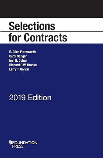 Selections for Contracts, 2019 Edition (Selected Statutes)
