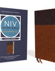 NIV Study Bible, Fully Revised Edition (Study Deeply. Believe Wholeheartedly.), Large Print, Leathersoft, Brown, Red Letter, Comfort Print