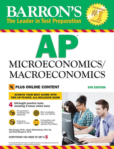 AP Microeconomics/Macroeconomics with Online Tests (Barron's Test Prep)