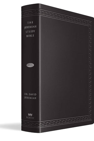 The Jeremiah Study Bible, NKJV Large Print Edition, Black LeatherLuxe®: What It Says. What It Means. What It Means for You.
