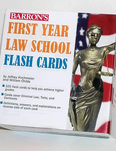 First Year Law School Flash Cards: 350 Cards with Questions & Answers (Barron's Test Prep)