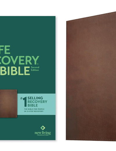 NLT Life Recovery Bible, Second Edition (LeatherLike, Rustic Brown)