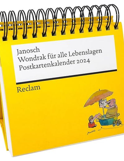 Wondrak for all situations (postcard calendar 2024) - awarded the calendar price of the German book trade 2023 - desk calendar with... 53 perforated postcards to separate