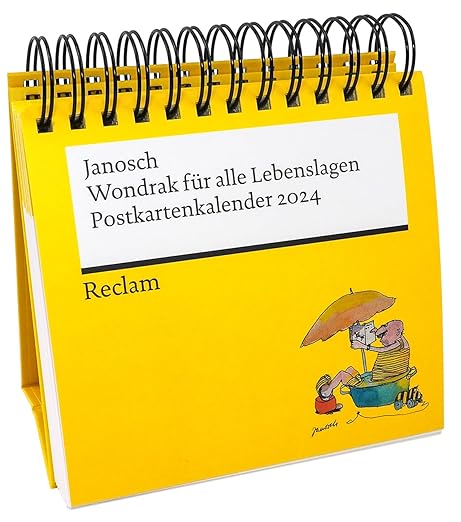 Wondrak for all situations (postcard calendar 2024) - awarded the calendar price of the German book trade 2023 - desk calendar with... 53 perforated postcards to separate