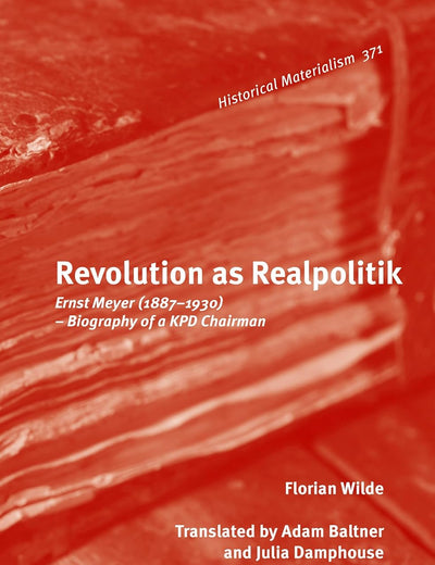 Revolution as Realpolitik: Ernst Meyer (1887–1930) – Biography of a KPD Chairman (Historical Materialism Book Series, 371)