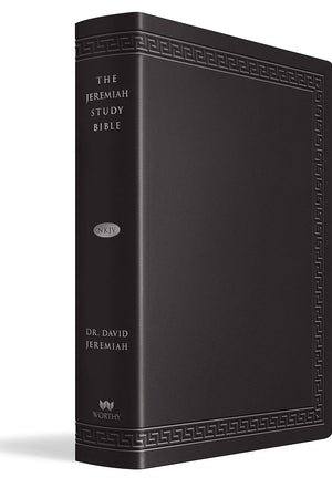 The Jeremiah Study Bible, NKJV Large Print Edition, Black LeatherLuxe® w/thumb index: What It Says. What It Means. What It Means for You.