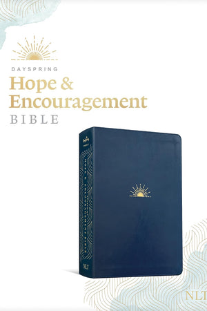 NLT DaySpring Hope & Encouragement Bible (LeatherLike, Navy Blue)