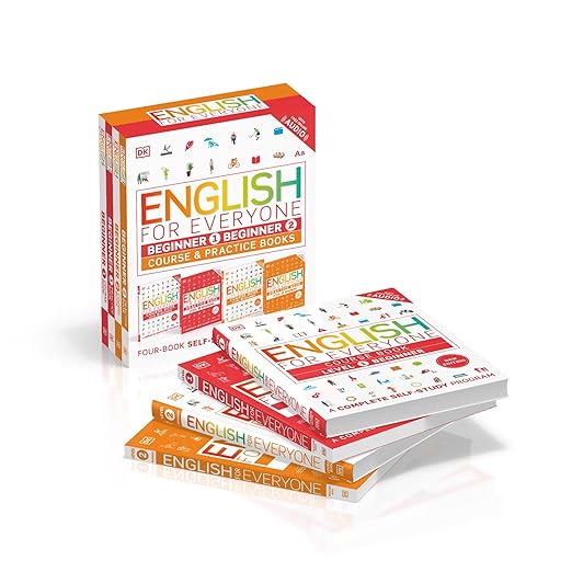 English for Everyone: Beginner Box Set - Level 1 & 2: ESL for Adults, an Interactive Course to Learning English