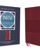 NIV Study Bible, Fully Revised Edition (Study Deeply. Believe Wholeheartedly.), Large Print, Leathersoft, Burgundy, Red Letter, Thumb Indexed, Comfort Print