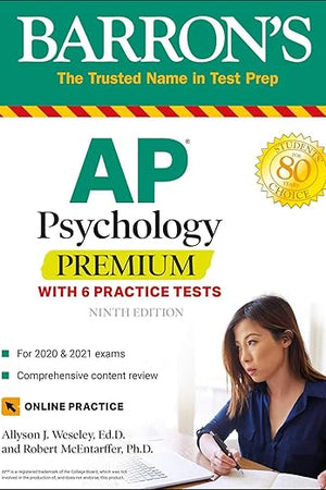 AP Psychology Premium: With 6 Practice Tests (Barron's Test Prep)