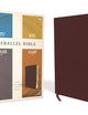 NIV, KJV, NASB, Amplified, Parallel Bible, Bonded Leather, Burgundy: Four Bible Versions Together for Study and Comparison