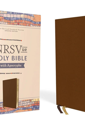 NRSVue, Holy Bible with Apocrypha, Leathersoft, Brown, Comfort Print