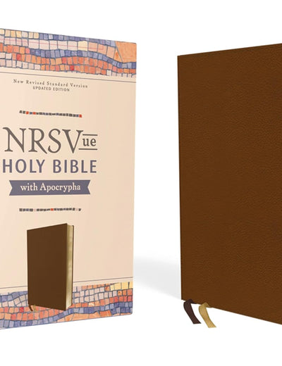 NRSVue, Holy Bible with Apocrypha, Leathersoft, Brown, Comfort Print