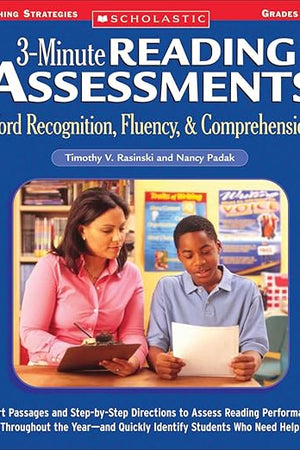 3-Minute Reading Assessments: Word Recognition, Fluency, and Comprehension: Grades 5-8