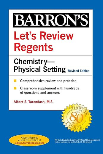 Let's Review Regents: Chemistry--Physical Setting Revised Edition (Barron's New York Regents)