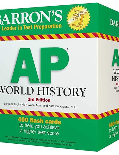 AP World History Flash Cards (Barron's Test Prep)