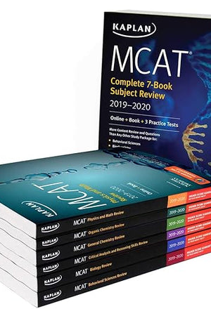 MCAT Complete 7-Book Subject Review 2019-2020: Online + Book + 3 Practice Tests (Kaplan Test Prep)