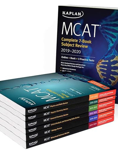 MCAT Complete 7-Book Subject Review 2019-2020: Online + Book + 3 Practice Tests (Kaplan Test Prep)