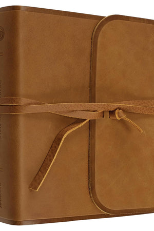 ESV Journaling Bible (Natural Leather, Brown, Flap with Strap): Holy Bible, English Standard Version