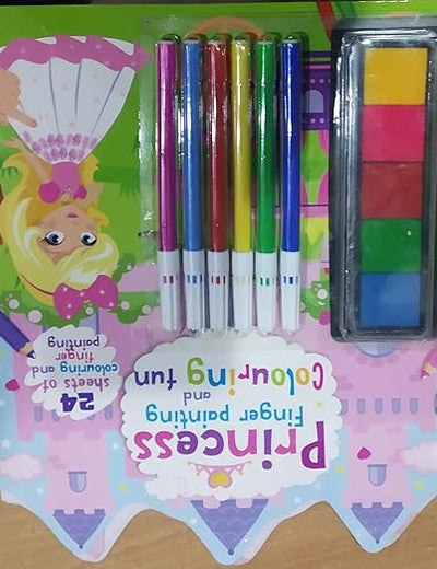 PRINCESS FINGER PAINTING