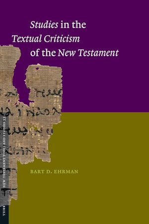 Studies in the Textual Criticism of the New Testament (New Testament Tools, Studies and Documents, 33)