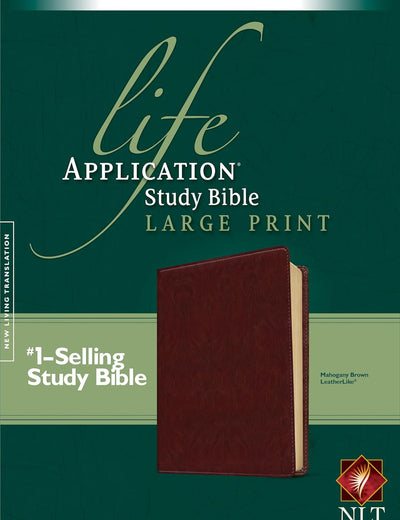 NLT Life Application Study Bible, Second Edition, Large Print (LeatherLike, Brown, Red Letter)