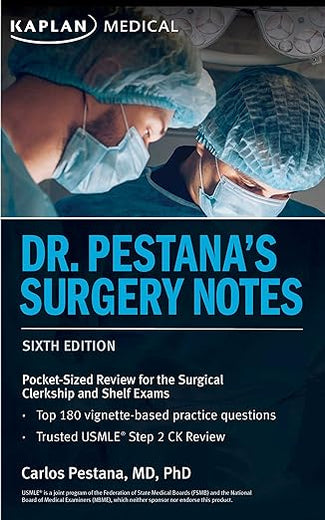 Dr. Pestana's Surgery Notes: Pocket-Sized Review for the Surgical Clerkship and Shelf Exams (USMLE Prep)
