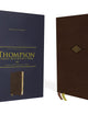 NIV, Thompson Chain-Reference Bible, Leathersoft, Brown, Red Letter, Thumb Indexed, Comfort Print