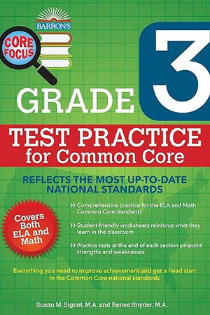 Core Focus Grade 3: Test Practice for Common Core (Barron's Test Prep)