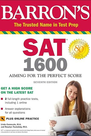 SAT 1600 with Online Test: Aiming for the Perfect Score (Barron's SAT Prep)