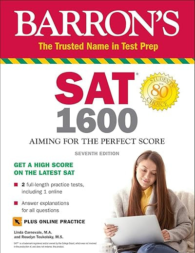 SAT 1600 with Online Test: Aiming for the Perfect Score (Barron's SAT Prep)
