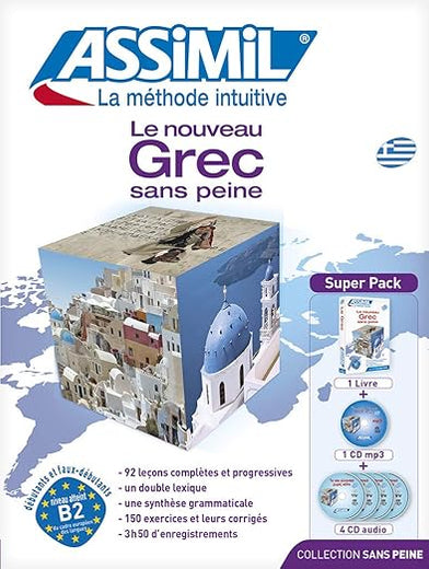Assimil Le Nouveau Grec Sans Peine (Book plus 4 CD plus 1 CD MP3)) (Greek Edition)