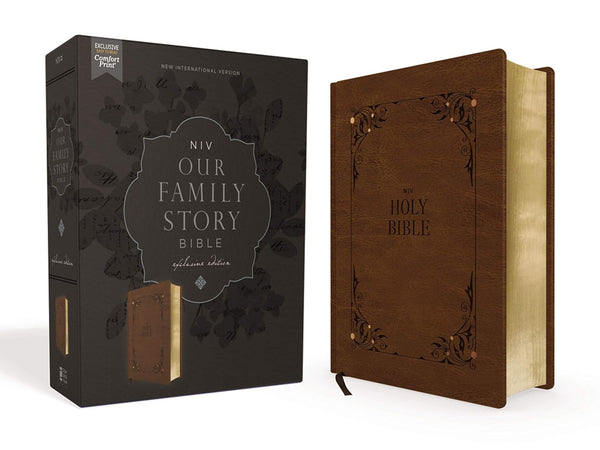 NIV Family Bible, Brown, Comfort Print