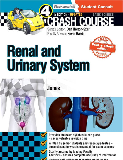 Crash Course Renal and Urinary System Updated Print + eBook edition