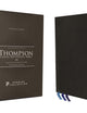 NIV, Thompson Chain-Reference Bible, Premium Goatskin Leather, Black, Premier Collection, Black Letter, Art Gilded Edges, Comfort Print