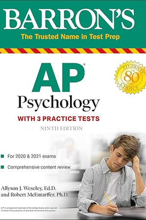 AP Psychology: With 3 Practice Tests (Barron's Test Prep)
