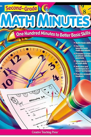 Creative Teaching Press Math Minutes, Grade 2 (One Hundred Minutes to Better Basic Skills)