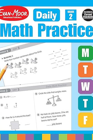 Evan-Moor Daily Math Practice, Grade 2
