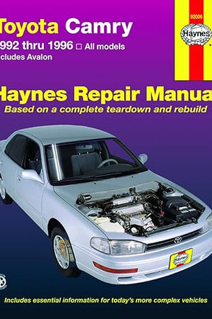 Toyota Camry Automotive Repair Manual: All Toyota Camry and Avalon Models 1992 thru 1996 (Haynes Repair Manuals)