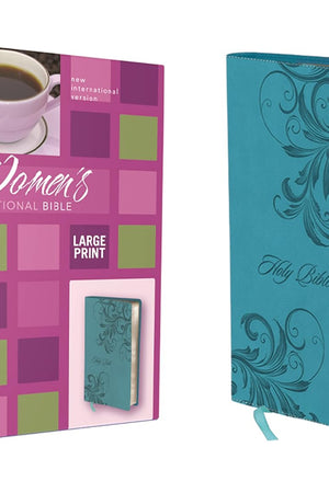 NIV, Women's Devotional Bible, Large Print, Leathersoft, Teal