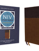 NIV Study Bible, Fully Revised Edition (Study Deeply. Believe Wholeheartedly.), Large Print, Leathersoft, Brown, Red Letter, Thumb Indexed, Comfort Print