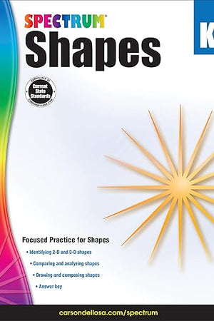 Spectrum - Shapes, Grade K Workbook (Volume 8)