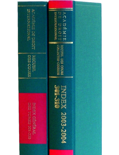 Recueil des Cours, General Index 126-151 (Recueil des Cours - Index général, 3)