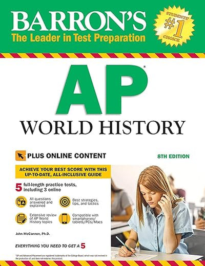 AP World History: With Online Tests (Barron's Test Prep)